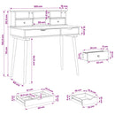 Makeupbord Sæt FAUSKE 2 pcs Hvid 100 x 50 x 103,5 cm