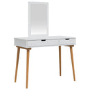 Makeupbord Sæt FAUSKE 2 pcs Hvid 100 x 50 x 143 cm