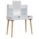 Makeupbord Sæt FAUSKE 4 pcs Hvid 100 x 50 x 143 cm