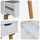 Makeupbord Sæt FAUSKE 4 pcs Hvid 100 x 50 x 143 cm
