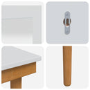Makeupbord Sæt FAUSKE 3 pcs Hvid 76 x 50 x 143 cm