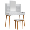 Makeupbord Sæt FAUSKE 5 stk. Hvid 100 x 50 x 143 cm