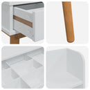 Makeupbord Sæt FAUSKE 5 pcs Hvid 100 x 50 x 143 cm