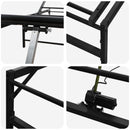 Elektrisk Justerbar Sengetramme Sort 140 x 190 cm Stål