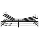Elektrisk Justerbar Sengetramme Sort 140 x 190 cm Stål