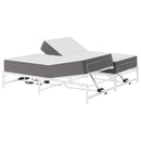 Elektrisk Justerbar Sengetramme Hvid 180 x 200 cm Stål