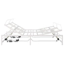 Elektrisk Justerbar Sengetramme Hvid 180 x 200 cm Stål