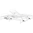 Elektrisk Justerbar Sengetramme Hvid 90 x 213 cm Stål