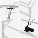 Elektrisk Justerbar Sengetramme Hvid 193 x 200 cm Stål