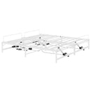 Elektrisk Justerbar Sengetramme Hvid 200 x 200 cm Stål