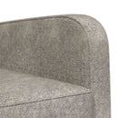 Lænestol Lysegrå Faux Suede Læder