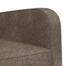 Lænestol Mørkegrå Faux Suede Læder