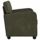 Lænestol Army Grøn Faux Suede Læder