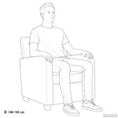 Lænestol Army Grøn Faux Suede Læder