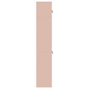 Opbevaringsskab 2 stk. Lyserød 60 x 40 x 220 cm Stål Låses