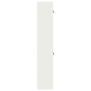Opbevaringsskab 2 stk. Hvid 60 x 40 x 220 cm Stål Låses