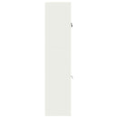 Opbevaringsskab 2 stk. Hvid 90 x 40 x 175 cm Stål Låses