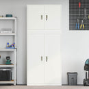 Opbevaringsskab 2 stk. Hvid 90 x 40 x 210 cm Stål Låses