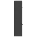 Opbevaringsskab 2 stk. Sort 80 x 40 x 175 cm Stål Låses