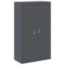 Opbevaringsskab 2 stk. Antracit 80 x 40 x 210 cm Stål Låses
