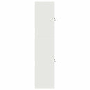 Opbevaringsskab 2 stk. Hvid 60 x 40 x 175 cm Stål Låses