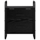Hængende Natbord Sort eg 40 x 30 x 50 cm Konstrueret træ