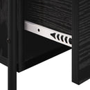 Hængende Natbord Sort eg 40 x 30 x 60 cm Konstrueret træ