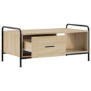 Sofabord Sonoma-eg 90 x 49 x 41 cm Konstrueret træ