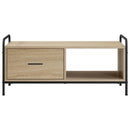 Sofabord Sonoma-eg 90 x 49 x 41 cm Konstrueret træ