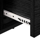 Sofabord Sort eg 99,5 x 49 x 41 cm Konstrueret træ