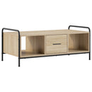 Sofabord Sonoma-eg 99,5 x 49 x 41 cm Konstrueret træ