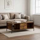 Sofabord Røget eg 99,5 x 49 x 41 cm Konstrueret træ