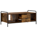 Sofabord Røget eg 99,5 x 49 x 41 cm Konstrueret træ