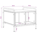 Sofabord Sonoma-eg 50 x 49 x 41 cm Konstrueret træ