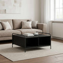 Sofabord Sort eg 50 x 49 x 41 cm Konstrueret træ