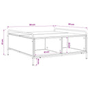 Sofabord Sort eg 90 x 90 x 41 cm Konstrueret træ