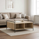 Sofabord Sonoma-eg 90 x 90 x 41 cm Konstrueret træ