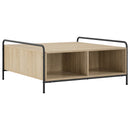 Sofabord Sonoma-eg 90 x 90 x 41 cm Konstrueret træ