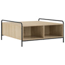 Sofabord Sonoma-eg 90 x 90 x 41 cm Konstrueret træ