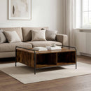 Sofabord Røget eg 90 x 90 x 41 cm Konstrueret træ