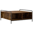 Sofabord Røget eg 90 x 90 x 41 cm Konstrueret træ