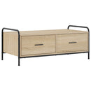 Sofabord Sonoma-eg 99,5 x 49 x 41 cm Konstrueret træ