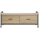 Sofabord Sonoma-eg 99,5 x 49 x 41 cm Konstrueret træ
