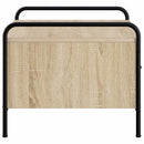Sofabord Sonoma-eg 99,5 x 49 x 41 cm Konstrueret træ