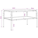 Sidebord Gammelt træ 100 x 50 x 46 cm Konstrueret træ