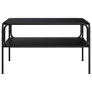 Sidebord Sort eg 100 x 50 x 46 cm Konstrueret træ