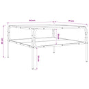 Sidebord Sonoma-eg 100 x 50 x 46 cm Konstrueret træ