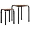 Sidebord Røget eg 41 x 40 x 50 cm Konstrueret træ