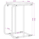 Sidebord Sort eg 40 x 31 x 55 cm Konstrueret træ