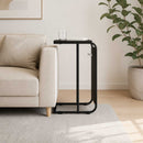 Sidebord Sort eg 40 x 31 x 55 cm Konstrueret træ